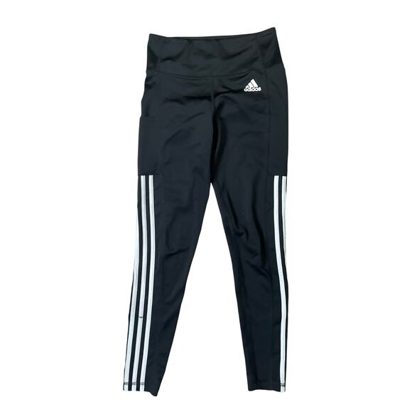 Adidas Primegreen 3-Stripe Training Leggings Women S Black Tiro Sport Athleisure - Picture 1 of 7